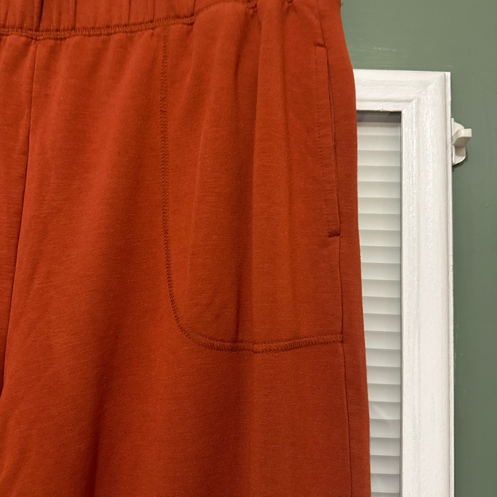 Old Navy 2pc set Cozy Knit Cowl sweatshirt + wide leg pants in Cider Sz Large - Picture 2 of 10